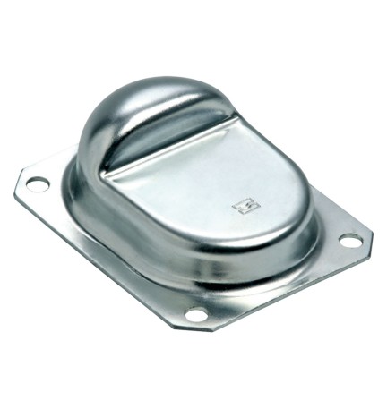 ARRESTO PER CANCELLI A BATTENTE ART.166 tipo grande - mm 160 x 130 - h.48