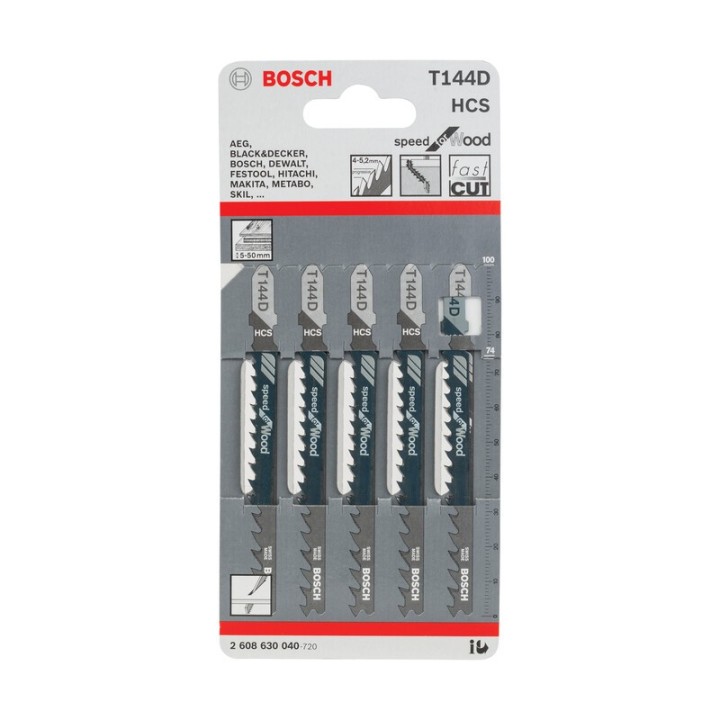 BOSCH-A 5 LAME T 144 D P/SEGHETTO ALTERNATIVO