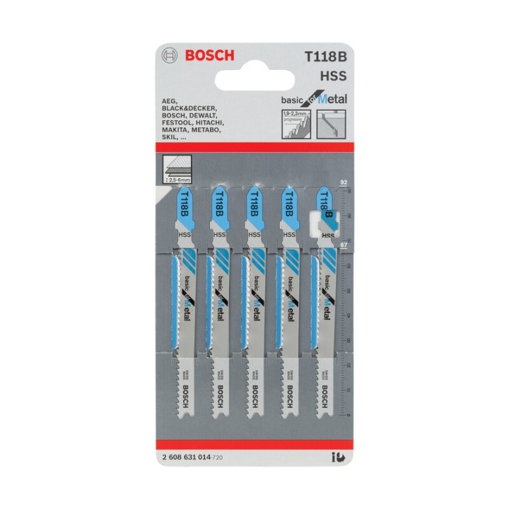 BOSCH-A 5 LAME T 118 B P/SEGHETTO ALTERNATIVO