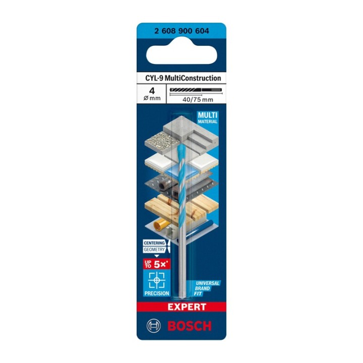 BOSCH-A PUNTA MULTICONSTRUCTION CYL-9 4X40/75 MM