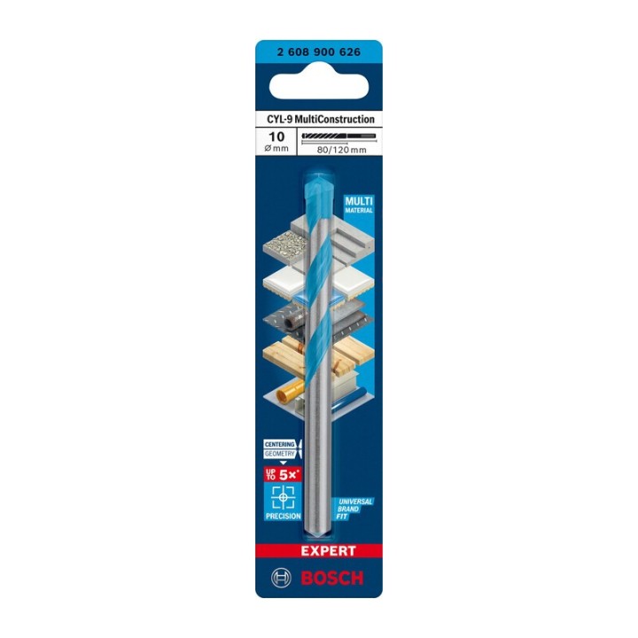 BOSCH-A PUNTA MULTICONSTRUCTION CYL-9 10X80/120 MM