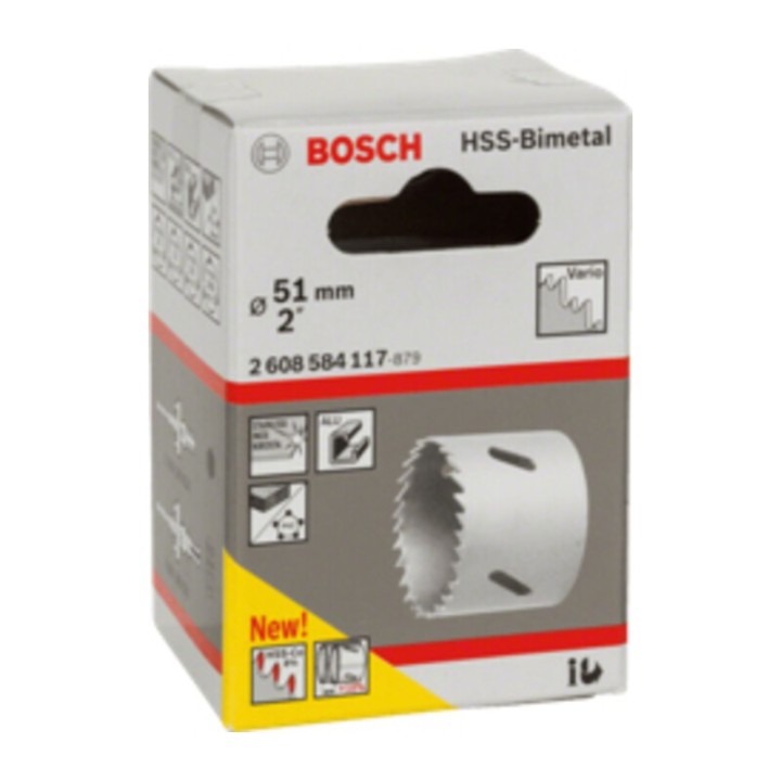 BOSCH-A SEGA A TAZZA BIMETALLICA HSS D 51