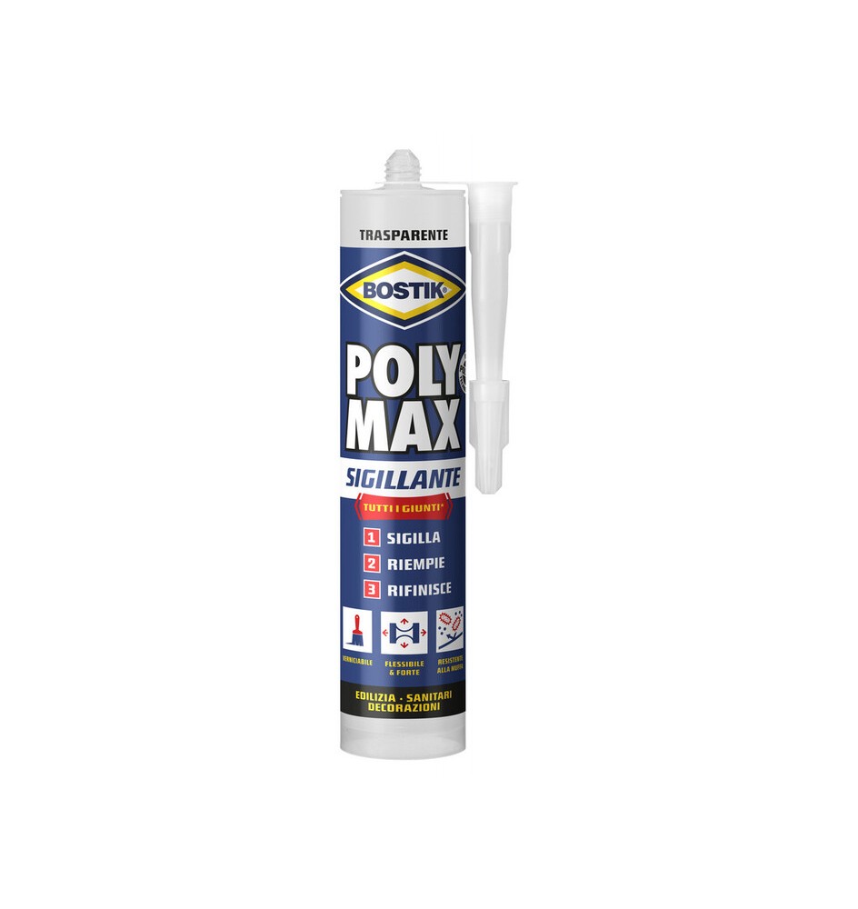 BOSTIK POLYMAX SIGILLANTE 280 ML TRASPARENTE CART