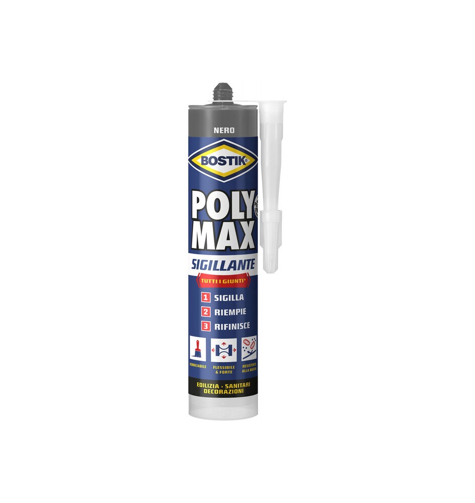 BOSTIK POLYMAX SIGILLANTE 280 ML NERO CARTUCCIA