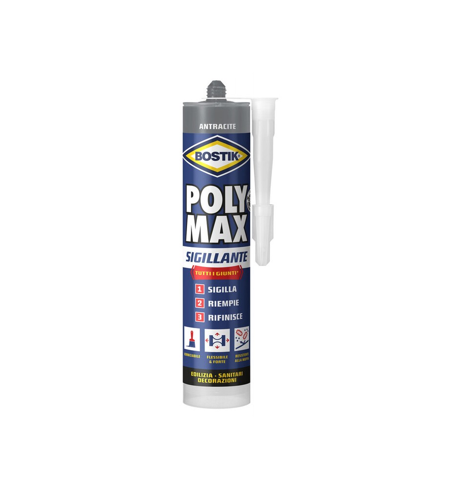 BOSTIK POLYMAX SIGILLANTE 280 ML ANTRACITE CART