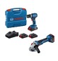 BOSCH-B KIT TRAPANO + SMERIGLIATRICE ANG 18V 125MM