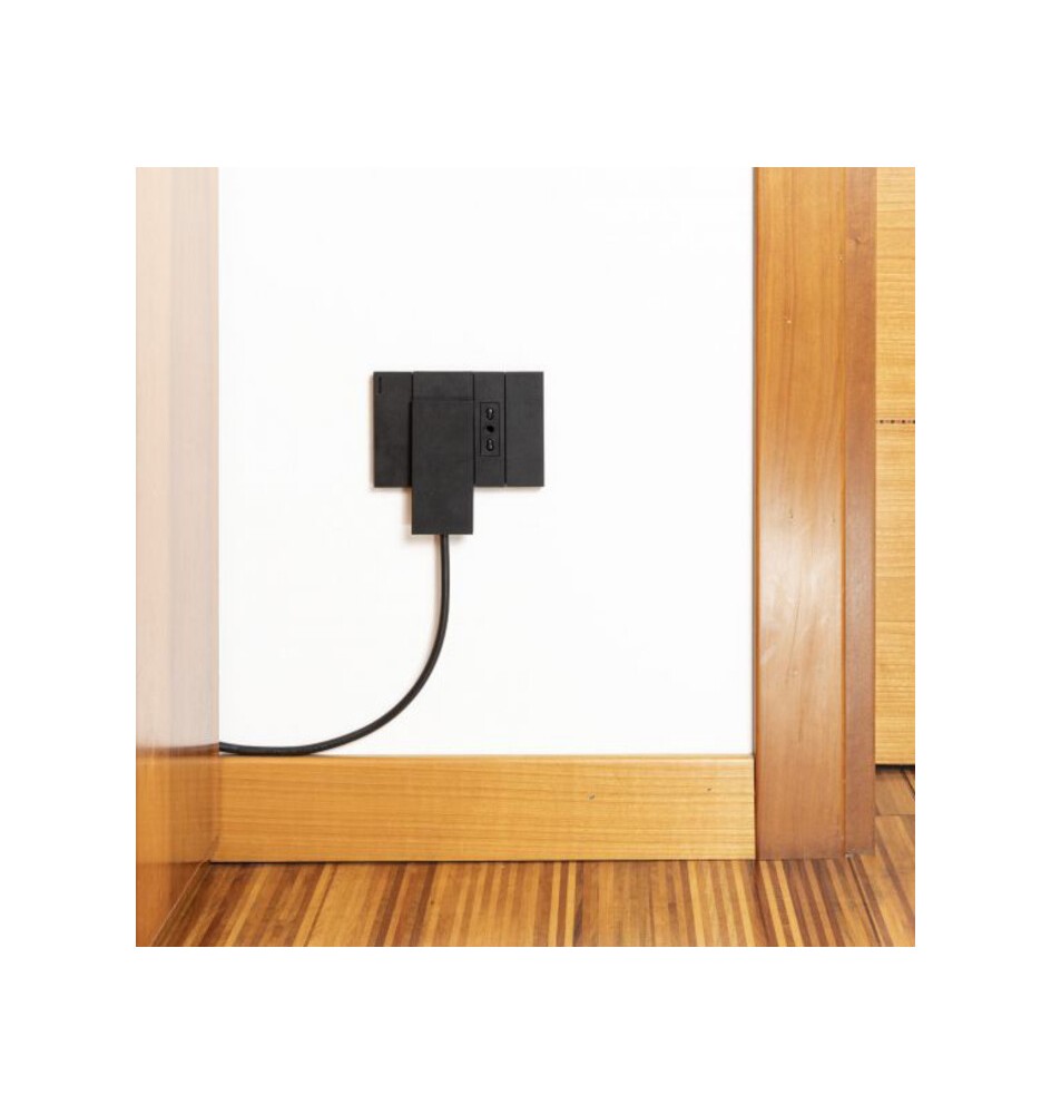 FME 80.151 SPINA SALVASPAZIO SCHUKO CLOCK NERO