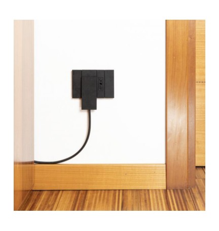 FME 80.151 SPINA SALVASPAZIO SCHUKO CLOCK NERO