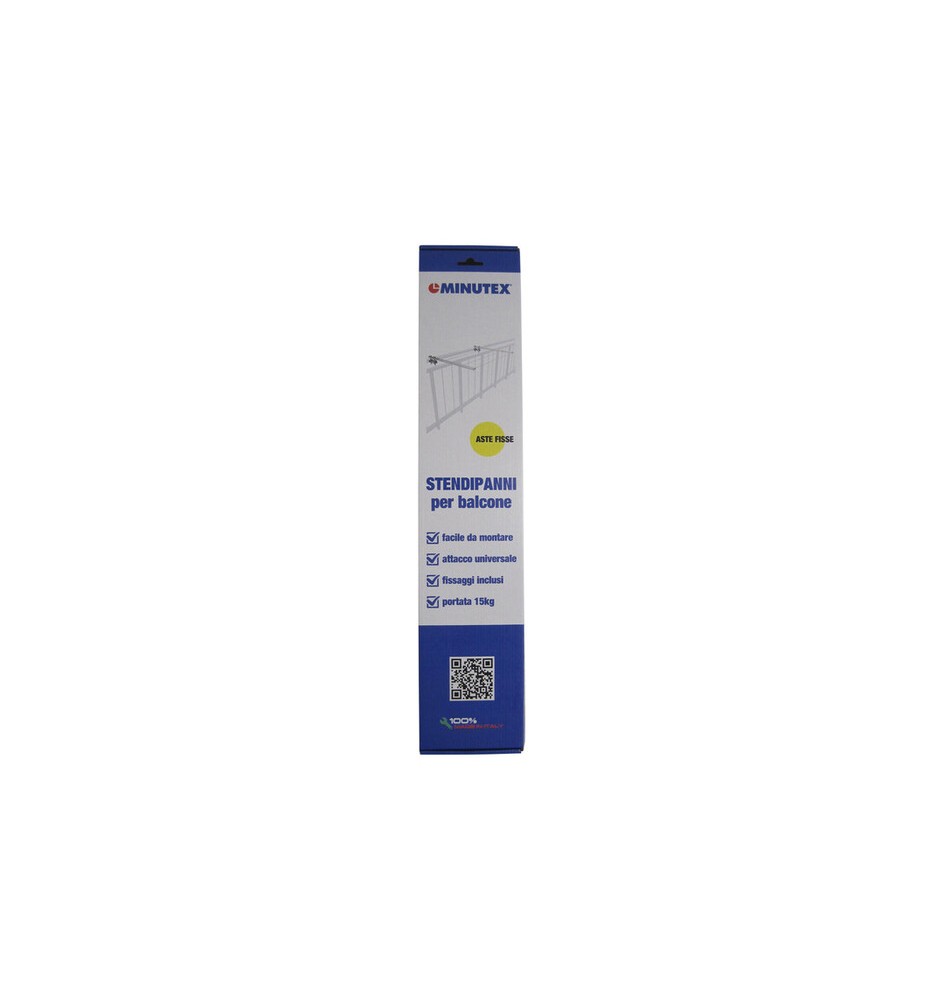 STENDIBIANCHERIA DA BALCONE ASTE FISSE CF 2 PZ