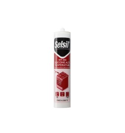 SELSIL SILICONE ALTA TEMPERATURA SHT-300 NERO 310 ML