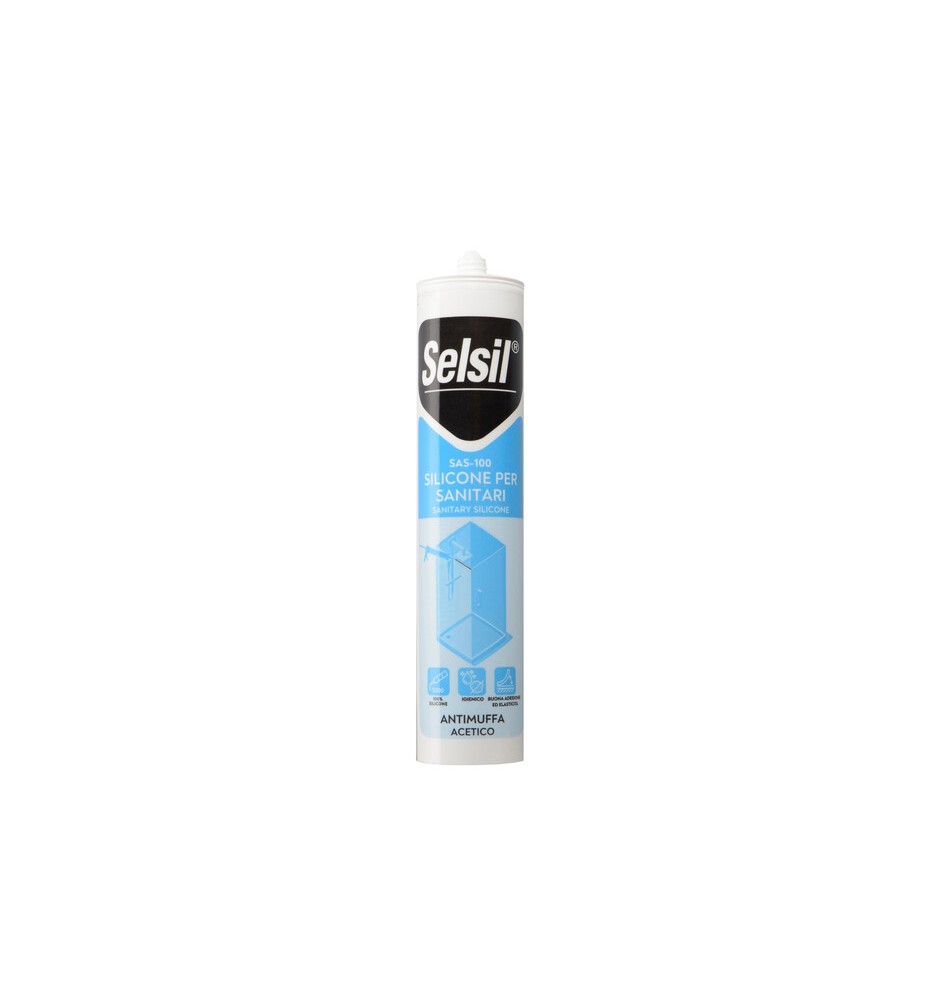 SELSIL SILICONE ACETICO P/SANITARI BIANCO 280 ML