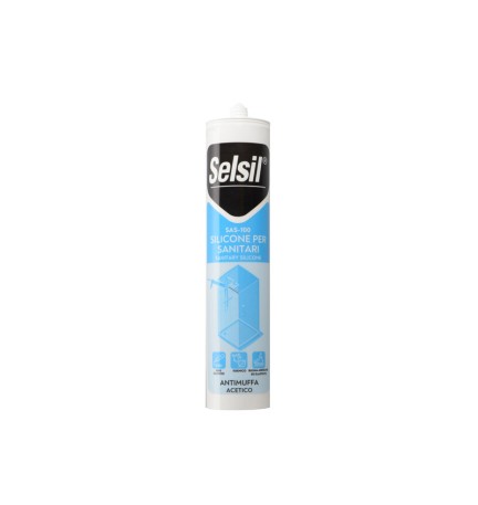 SELSIL SILICONE ACETICO P/SANITARI BIANCO 280 ML