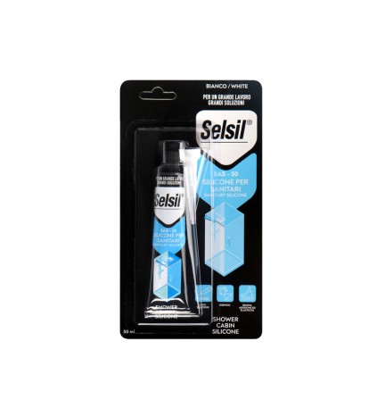SELSIL SILICONE ACETICO P/SANITARI BIANCO 50 ML