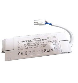 ALIMENTATORE PER PANNELLI LED 40W - AC:200-240V - 1050 mA (IP20)