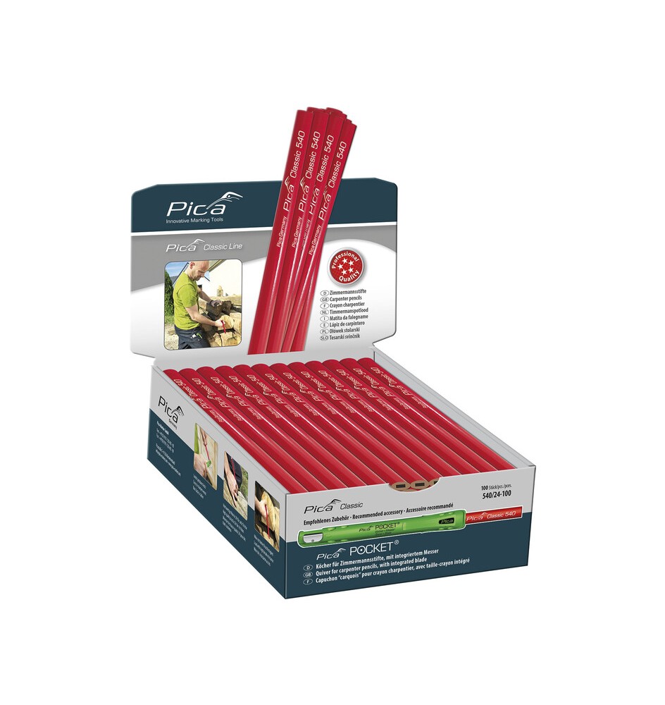 DISPLAY MATITA P/CARPENTIERE 240 MM DA 100 PZ