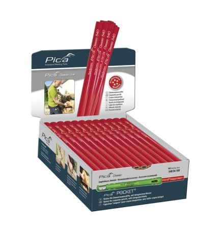 DISPLAY MATITA P/CARPENTIERE 240 MM DA 100 PZ