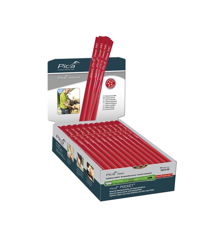 DISPLAY MATITA P/CARPENTIERE 300 MM DA 100 PZ