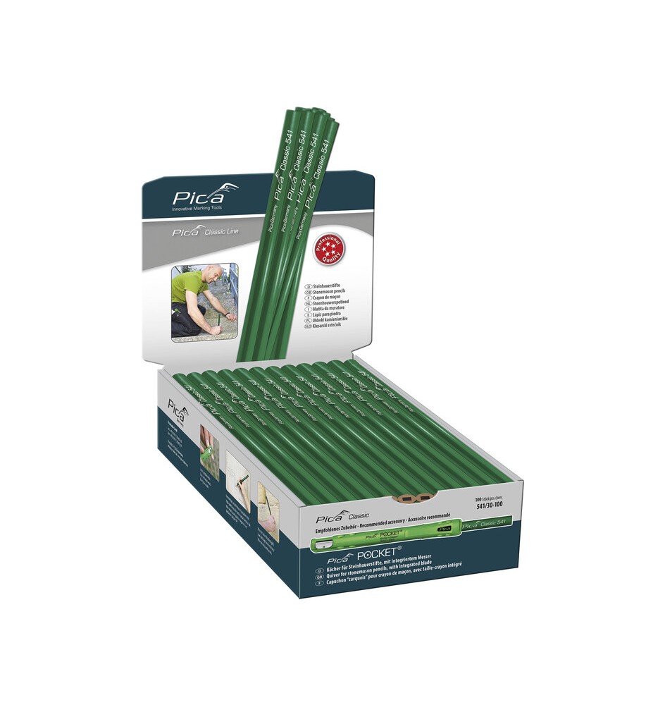 DISPLAY MATITA P/CARPENTIERE 300 MM DA 100 PZ