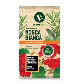 TRAPPOLA CROMOTROPICA ADESIVA MOSCHE BIANCHE scatola 10 pezzi