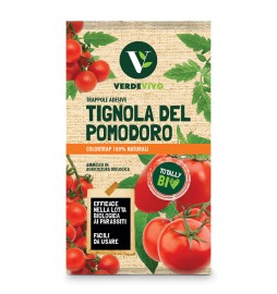 TRAPPOLA CROMOTROPICA ADESIVA TIGNOLE POMODORI scatola 3 pezzi + 3 feromoni