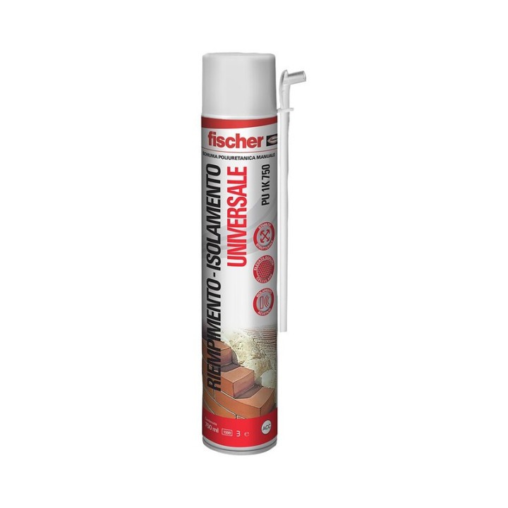 FISCHER SCHIUMA POLIURETANICA UNIV. MAN. 750 ML PU 1K