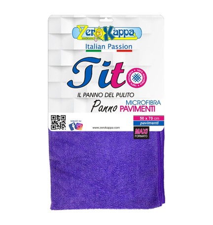 PANNO IN MICROFIBRA 'TITO PAVIMENTI' cm 50 x 70