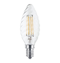 LAMPADA LED A FILAMENTO 'SPIRALE' CALDA 2700K 4W37W E14 - 470 lm
