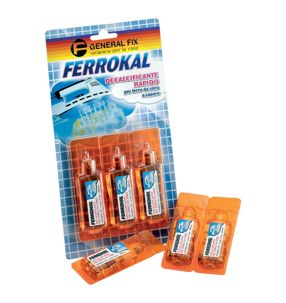 DECALCIFICANTE FERRI DA STIRO 'FERROKAL' 3 flaconi da 20 ml