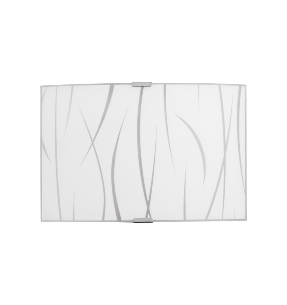 APPLIQUE SIMONE 30 1XE27 VETRO LASTRA BIANCO