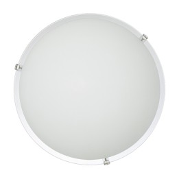PLAFONIERA DYLAN 40 2XE27 LASTRA BIANCO LUCIDO