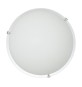 PLAFONIERA DYLAN 40 2XE27 LASTRA BIANCO LUCIDO