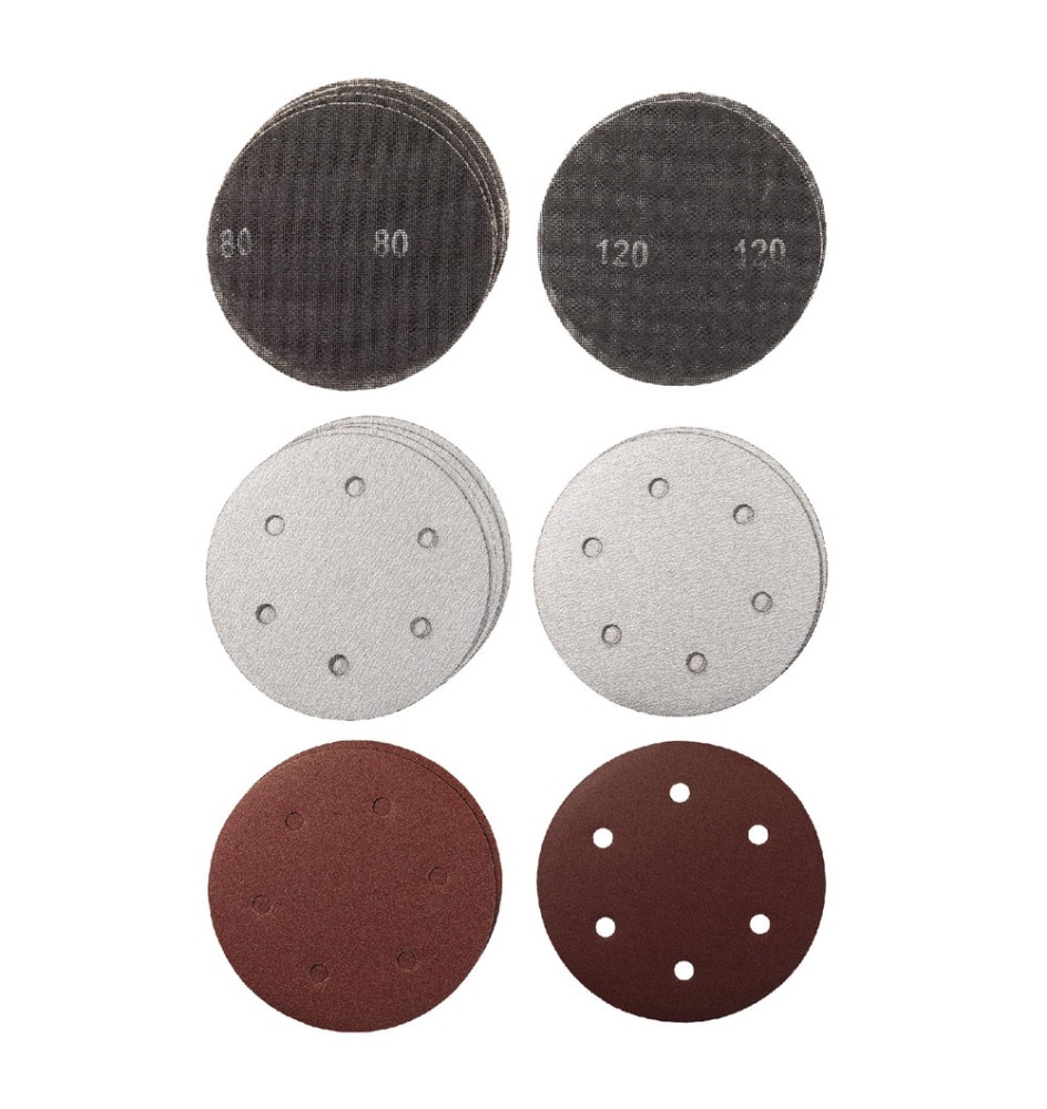 SET 15 DISCHI ABRASIVI A GRIGLIA per levigatrice per muro 'TC-DW 225'