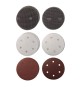 SET 15 DISCHI ABRASIVI A GRIGLIA per levigatrice per muro 'TC-DW 225'