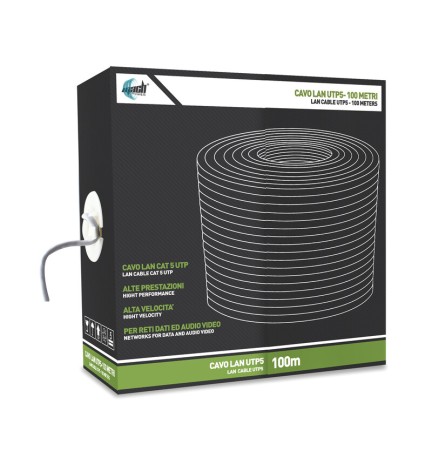 CAVO LAN UTP CAT. 6 CCA 0,56 MM 305 M GRIGIO