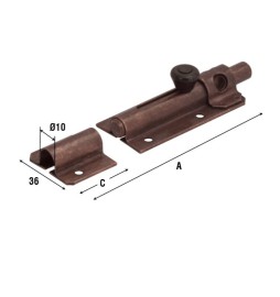 CATENACCIO PORTALUCCHETTO 248 BRONZ 105 MM