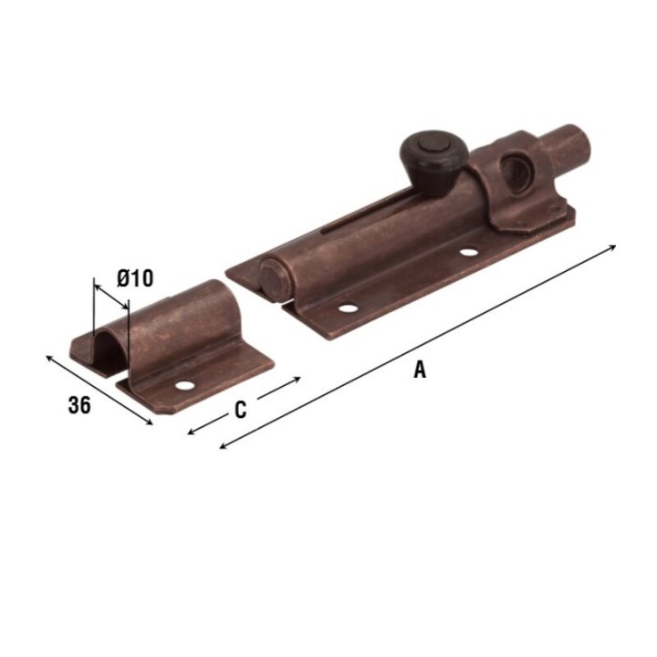 CATENACCIO PORTALUCCHETTO 248 BRONZ 105 MM