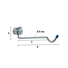 GANCIO ZINCATO 4110 P/BICICLETTE 320 MM
