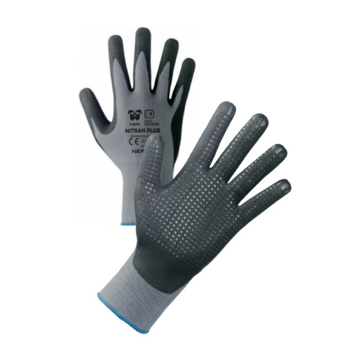 GUANTI NYLON/NITRILE NITRAN PLUS TG. 9
