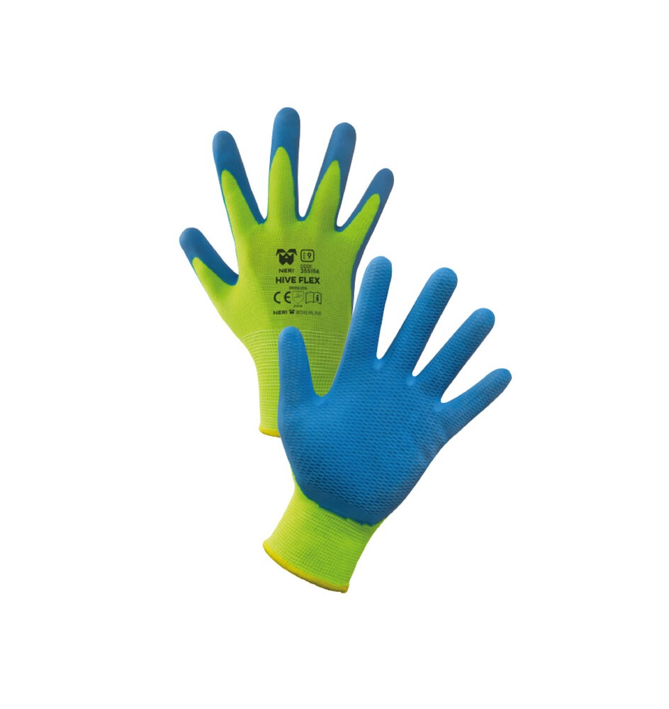 GUANTI POLIESTERE/LATTICE HIVE FLEX TG. 9