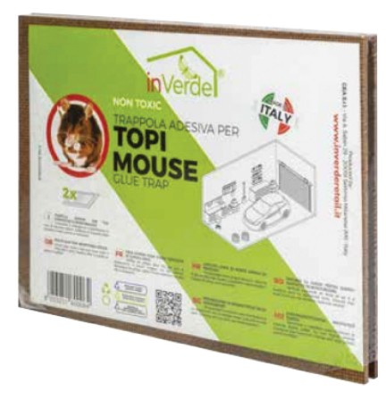 TRAPPOLA ADESIVA PER RODITORI 'MAX' 2 tavolette cm 28 x 19