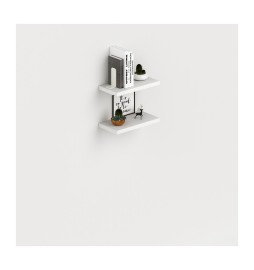 LAUNDRY COPPIA MENSOLE 45X23 CM BIANCO FRASS