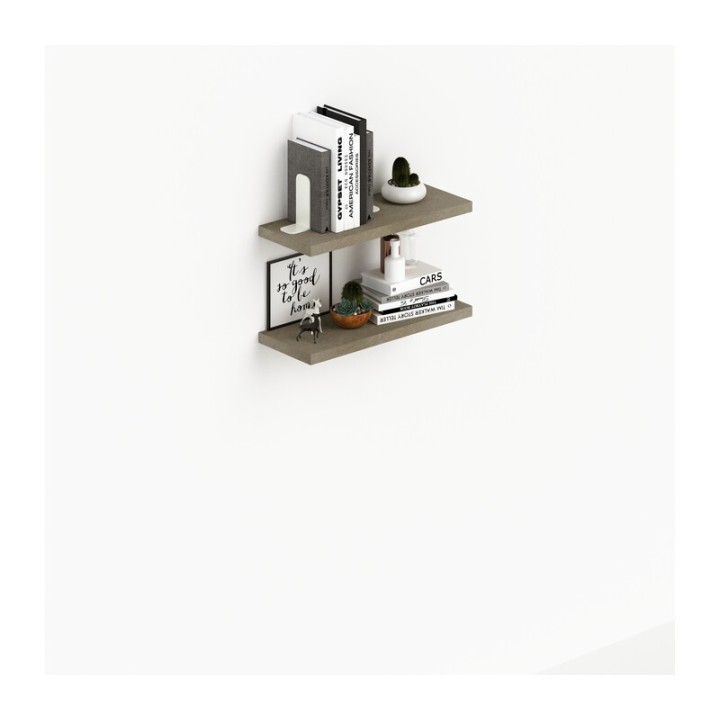 LAUNDRY COPPIA MENSOLE 60X23 CM ARGILLA
