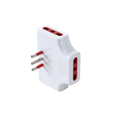 ROSI 78132 ADATTATORE TRIPLO PIATTO 10A 3PR BIP C/LIMIT