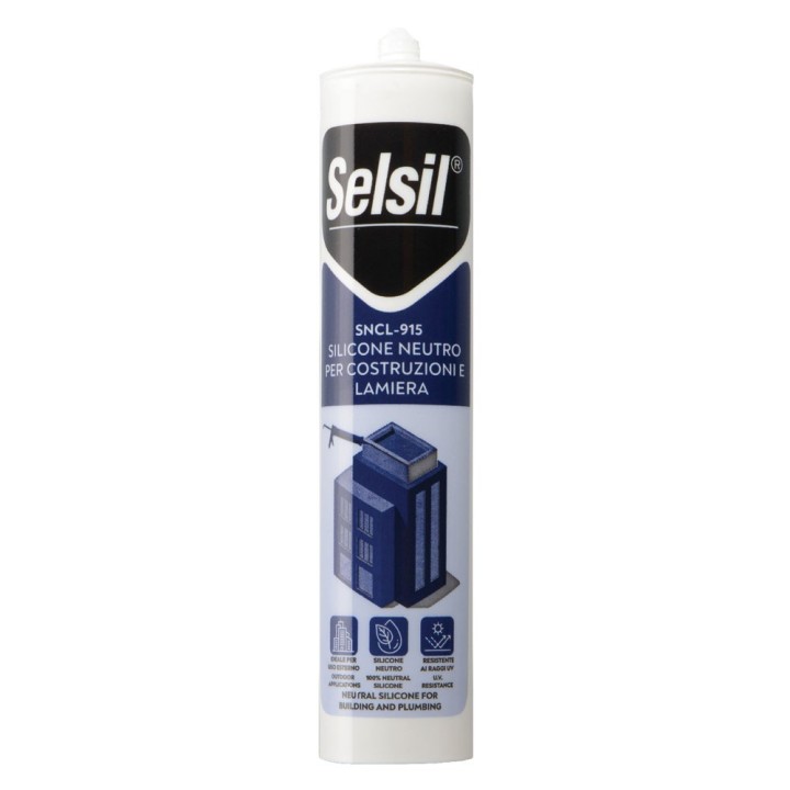 SILICONE NEUTRO PER LATTONERIA 'SNCL 915' rame ml 310 - (ral 8004)