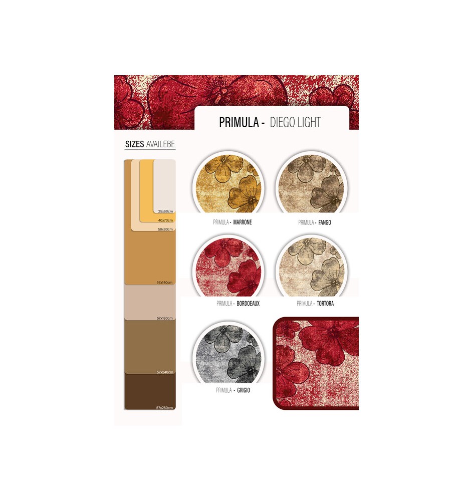 TAPPETO CUCINA PRIMULA 50X 80 CM ASSORTITO