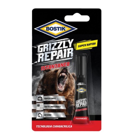 ADESIVO ISTANTANEO 'GRIZZLY REPAIR' gr. 3