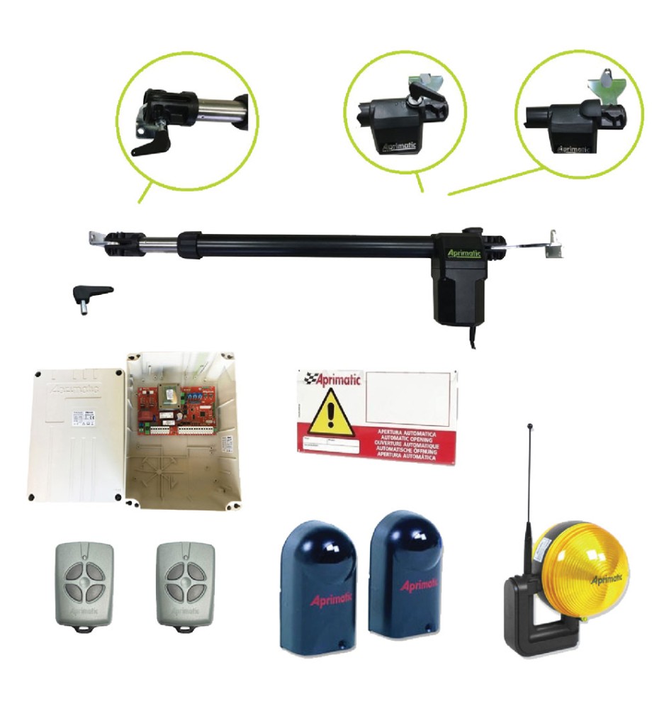 KIT AUTOMAZIONE CANCELLI ANTE BATTENTI 'AP350' peso anta max 350 kg