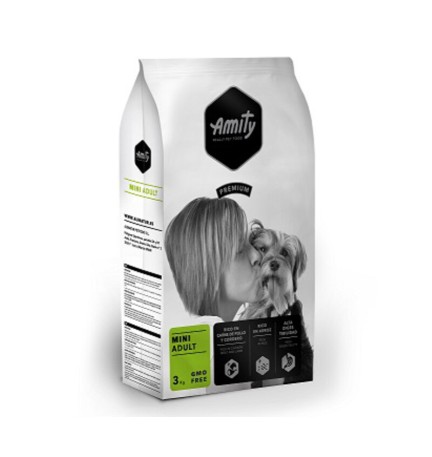 CIBO CANE AMITY 3 KG MINI ADULT POLLO E AGNELLO