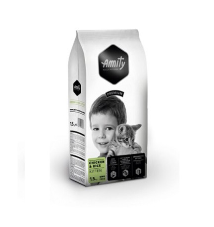 CIBO GATTO AMITY 1,5 KG KITTEN CHICKEN RICE