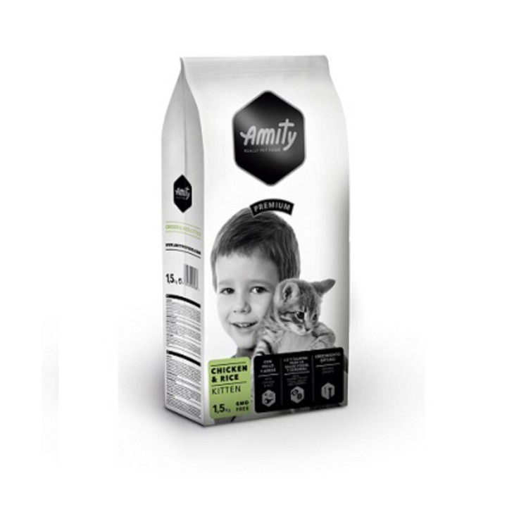 CIBO GATTO AMITY 1,5 KG KITTEN CHICKEN RICE